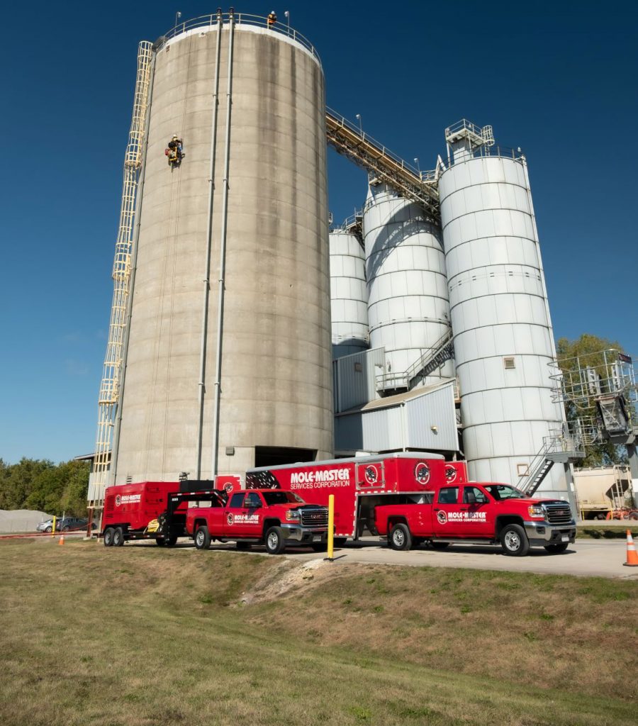 Silo Cleaning Setup