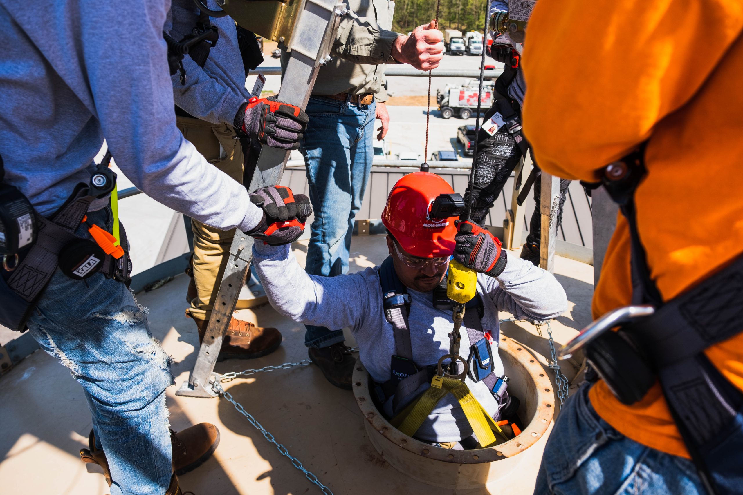 Confined Space Entry for Silo Inspections